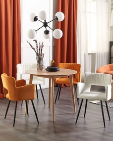Set 2 buc scaune de sufragerie Shelba (alb) . 1075764