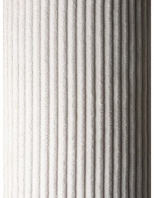 Fotoliu de copii crem cu tapițerie din catifea reiată Flip – Wigiwama