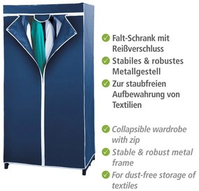 Dulap textil Wenko Air, albastru
