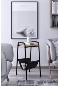 Măsuță laterală Leloku (negru + pin atlantic). 1094703