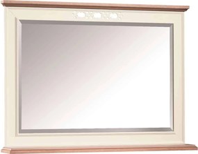 Oglindă lemn masiv crem Provence 96x70cm -Natur