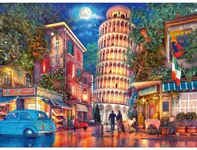 PUZZLE STRAZILE DIN PISA 500 PIESE DESIGN NOU - RAVENSBURGER (RVSPA00709)