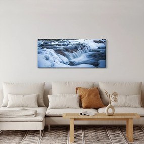 Tablou - Râu iarna (120x50 cm)