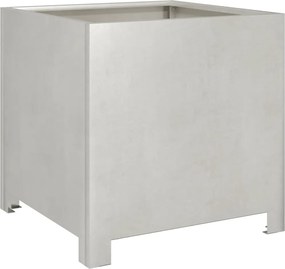 vidaXL Jardinieră de grădină, 40x40x40 cm, oțel inoxidabil