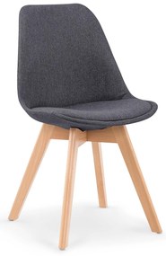 Scaun de sufragerie Kelly (gri închis). Promo -7%. 796916