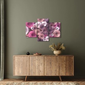 Tablou abstract a florii de trandafir (90x60 cm)