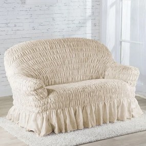 Gaico Huse elastice cu volan FIORELA bej colţar (l. 350 - 530 cm)