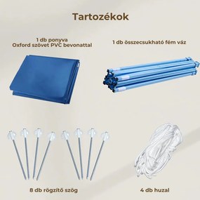 Foișor de grădină pliabil 3x3 m albastru