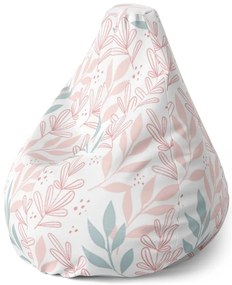 Sac de șezut Pear frunze roz și albastre - pentru copii, colorat