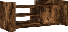 vidaXL Comodă TV, stejar fumuriu, 100x35x40 cm, lemn prelucrat