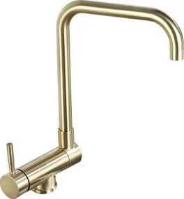 Mexen Madox baterie de bucătărie sub-fereastră, auriu periat - 672000-50