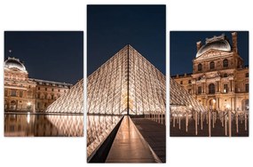 Tablou - Louvre noaptea (90x60 cm)