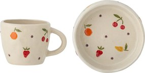 Set de veselă pentru copii 2 buc. din gresie Tatiana – Bloomingville Mini