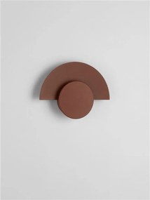 Aplica perete exterior lumina indirecta IP54 LED 2700K Gloo corten