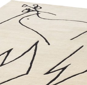 Covor design LUX Piccione 300x400cm, alb 115520 HZ