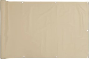 vidaXL Prelată pentru balcon din țesătură oxford, 90x600cm, bej