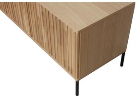Comodă TV în culoare naturală cu aspect de lemn de stejar 100x56x44 cm Gravure – WOOOD