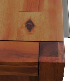 Cufar cu sertare, lemn masiv de acacia, 45 x 32 x 115 cm