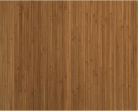 vidaXL Covor dreptunghiular, maro, 80x100 cm, bambus