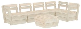 3063723 vidaXL Set mobilier palet pentru grădină 6 piese lemn de molid tratat