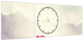 Tablou - Maci (cu ceas) (90x30 cm)