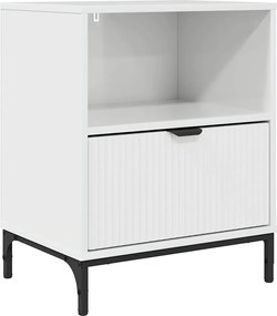 vidaXL Dulap de noapte Alb foarte lucios 49 x 36 x 61 cm Lemn compozit