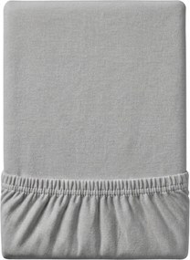 Cearsaf Jersey EXCLUSIVE cu elastic gri deschis 160 x 200 cm