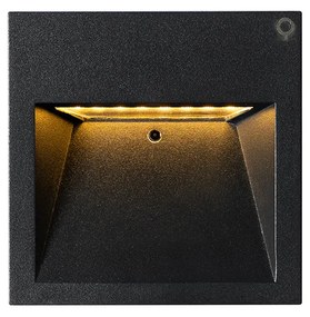 Aplică modernă neagră cu LED inclus - Gem 2