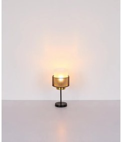 Veioza/Lampa de masa OLGA negru/satin
