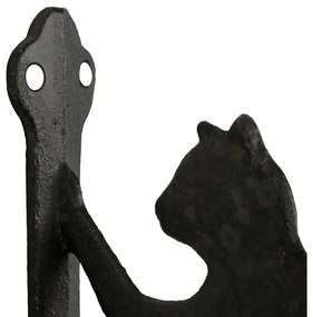 Cuier de perete decorativ, din fonta, L26 cm, Le Chat