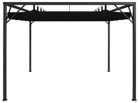 Pavilion de gradina cu acoperis retractabil, antracit, 3 x 3 m Antracit