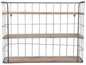 Etajera de perete, din metal, 3 rafturi, Alverton