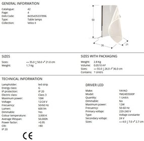 Veioza LED ultra-moderna design exclusivist Velos II