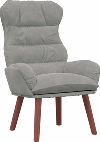 vidaXL fotoliu Gri deschis 69 x 74 x 93 cm Catifea