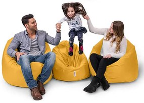 Fotoliu puf pentru grădină Iyzi 100 Cushion Pouf - Yellow
