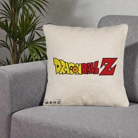 Perna Personalizata Dragon Ball Z Clasic, 40x40 cm, Bej Canapea, Husa Detasabila, Perna Inclusa, BEKZ®