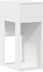 vidaXL Suport turn pentru computer cu sertar alb 30x44x74 cm