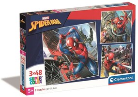 Omul Păianjen Doctor Octopus 3x48 buc puzzle Clementoni