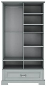 Dulap elegant Ines gri H193 cm