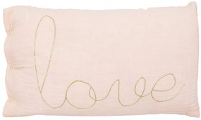 Perna decorativa copii LOVE 50x30cm, roz