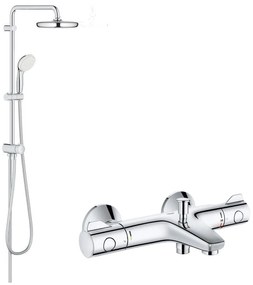 Pachet promo: Sistem dus Grohe New Tempesta 250 +baterie cada termostat Grh 800( 26980001. ,34567000)