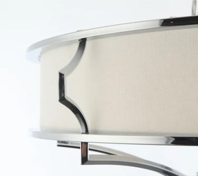 Open Design OR84429 - Plafonieră STESSO, 6xE27/12W/230V, Ø 85 cm, crom lucios/alb