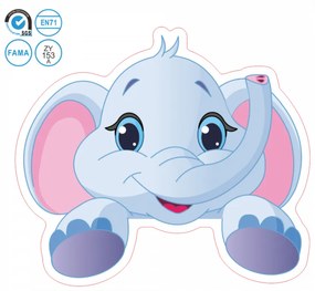Sticker intrerupator elefant 9 x 10 cm