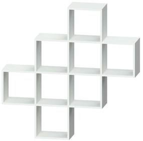 Biblioteca haaus Davie, Alb, 115 x 22 x 115 cm