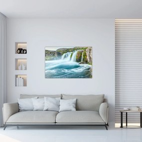 Tablou - Stânci și cascade (90x60 cm)