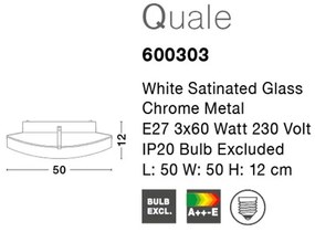 Aplica perete sau tavan Quale 50x50cm NVL-600303