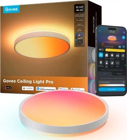 Govee - Plafonieră LED RGBICWW reglabilă, 55W, 230V, Ø 46 cm, Matter, Wi-Fi