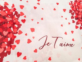 Lenjerie de pat din bumbac VALENTINE alb Dimensiune lenjerie de pat: 70 x 90 cm | 140 x 200 cm