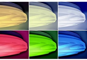 Plafonieră LED RGB dimabilă WAVE LED/30W/230V Wi-Fi Tuya Solight WO792 + telecomandă