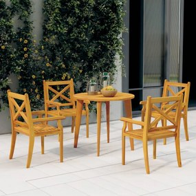 3057998 vidaXL Set mobilier de grădină, 5 piese, lemn masiv de acacia